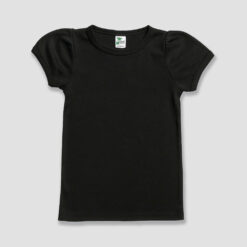 Blank Toddler Girls Short Sleeve Puff Shirt - Wholesale Girls T-Shirts & Tops - LG4557