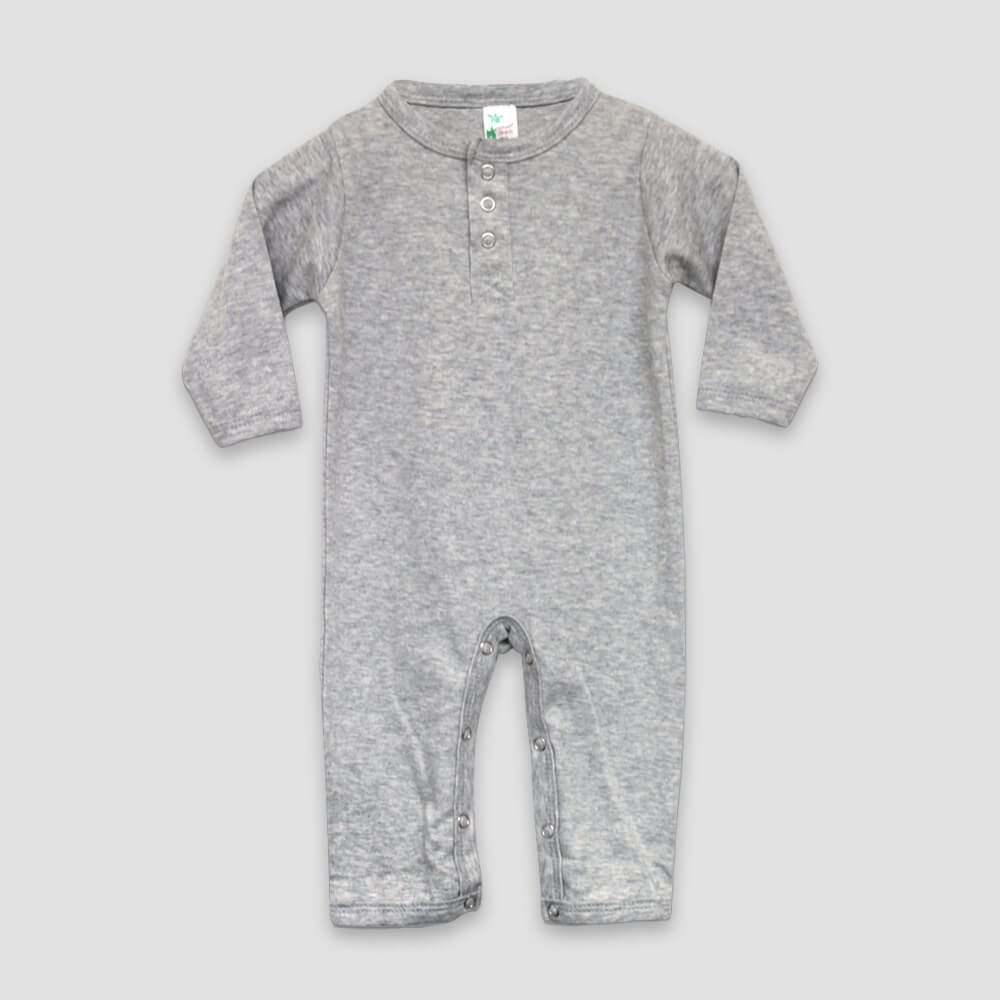 Baby Henley Jumpsuits Polyester Cotton Blend