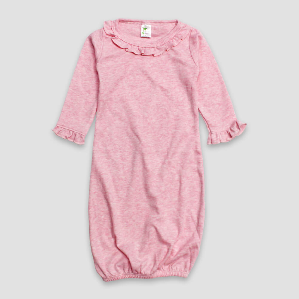 Baby Ruffle Trim Nightgown Polyester Cotton Blend