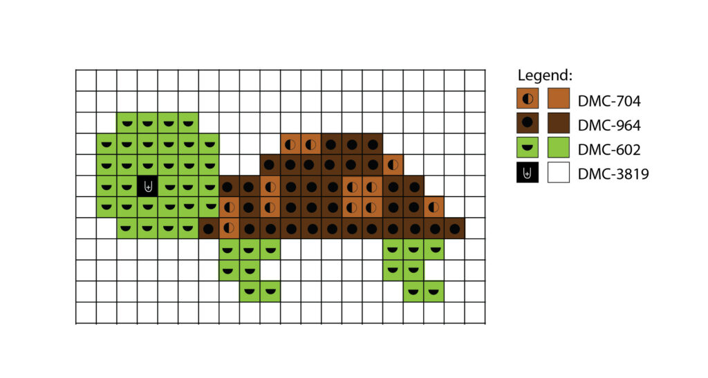Cross Stitch Chart Example - The Laughing Giraffe
