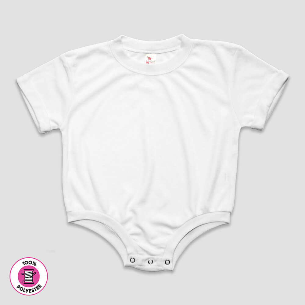 Bulk Baby Bubble Rompers - Rolled Short Sleeve - 100% Polyester
