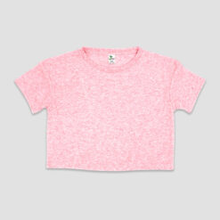 Designer Girls Crop Top Tee - Cotton Candy - The Laughing Giraffe® - LG3552