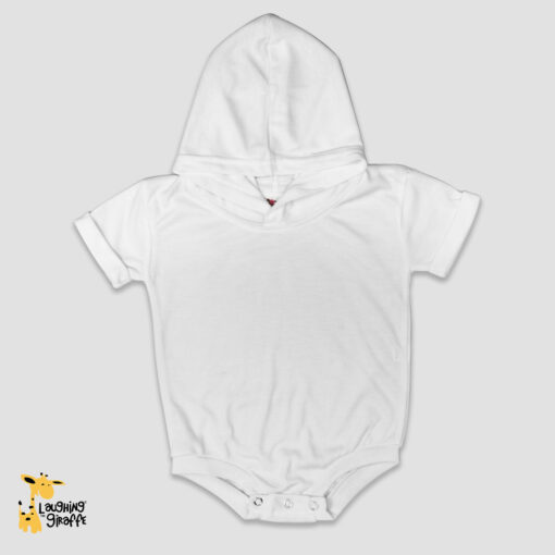 Short Sleeve Newborn Bubble Rompers with a Hoodie - Blanks for Sublimation - LG4409W