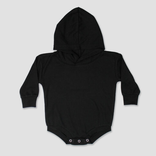 LG3308D - Wholesale Baby Hooded Bubble Rompers - Black