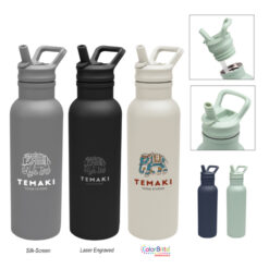 17 Oz. Hailey Recycled Stainless Steel Bottle - Custom Metal Water Bottles