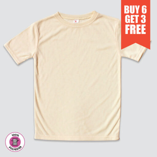 Toddler Crew Neck T-Shirts – 100% Polyester