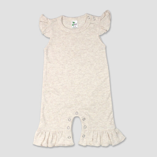 LG3407O - Wholesale Baby Girls Flutter Sleeve Jumpsuits